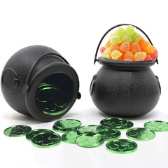 Fifty shamrock pattern coins for Leprechaun decor