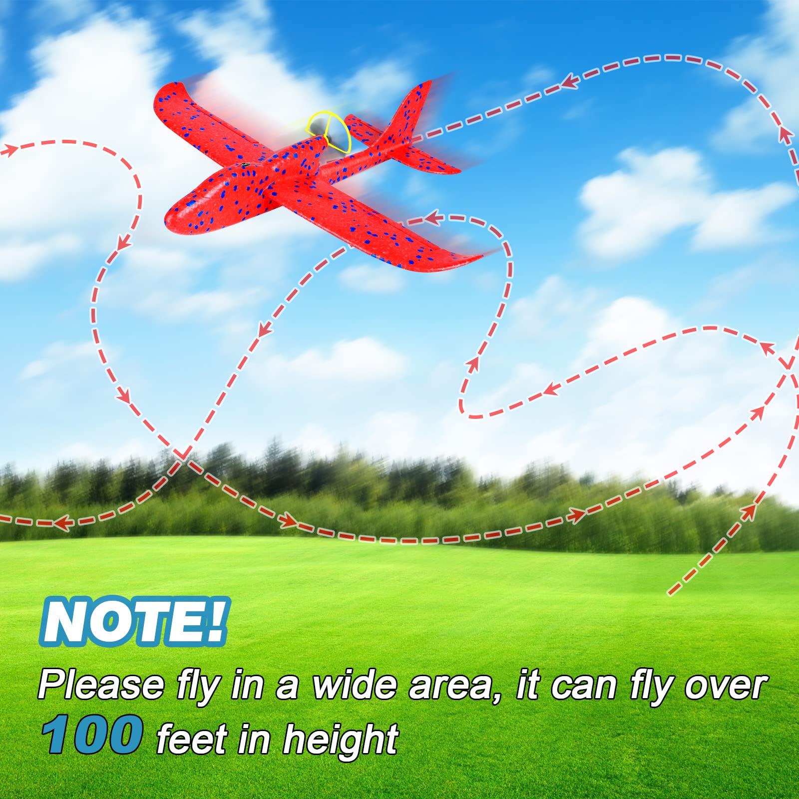 Safe EPP foam aircraft toy for kids by Fuwidvia