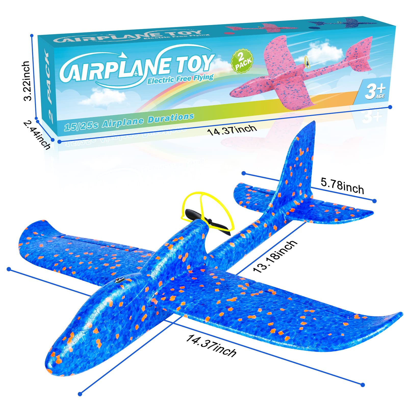 Gift-ready Fuwidvia airplane toy for kids ages 4 to 12