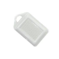 Fyrozella ceramic garlic grater plate white