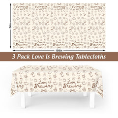 fysuimu three piece tablecloth set bridal shower