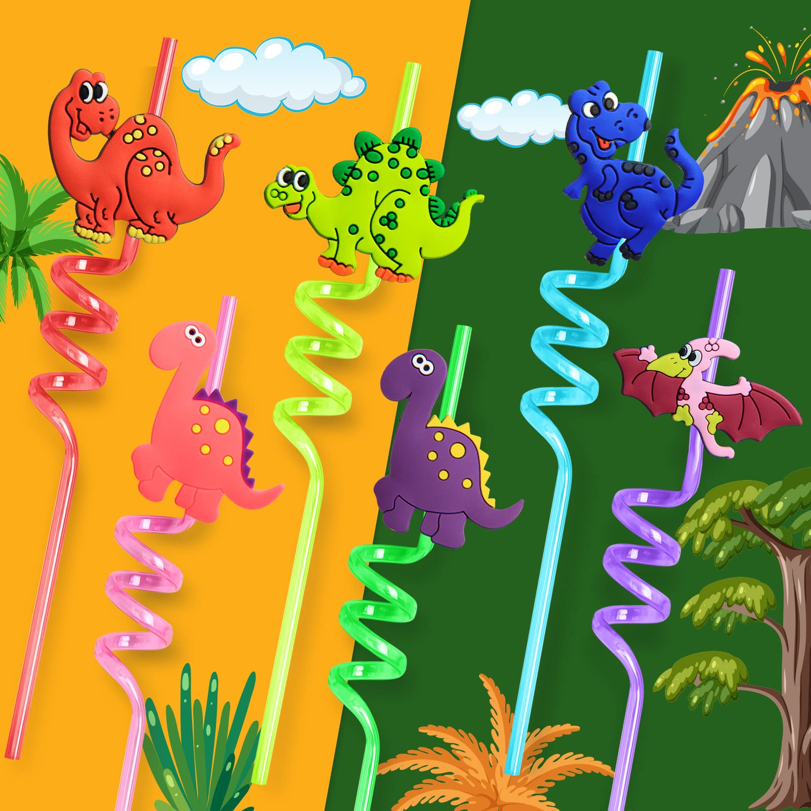 Six sheets of dinosaur tattoos for kids