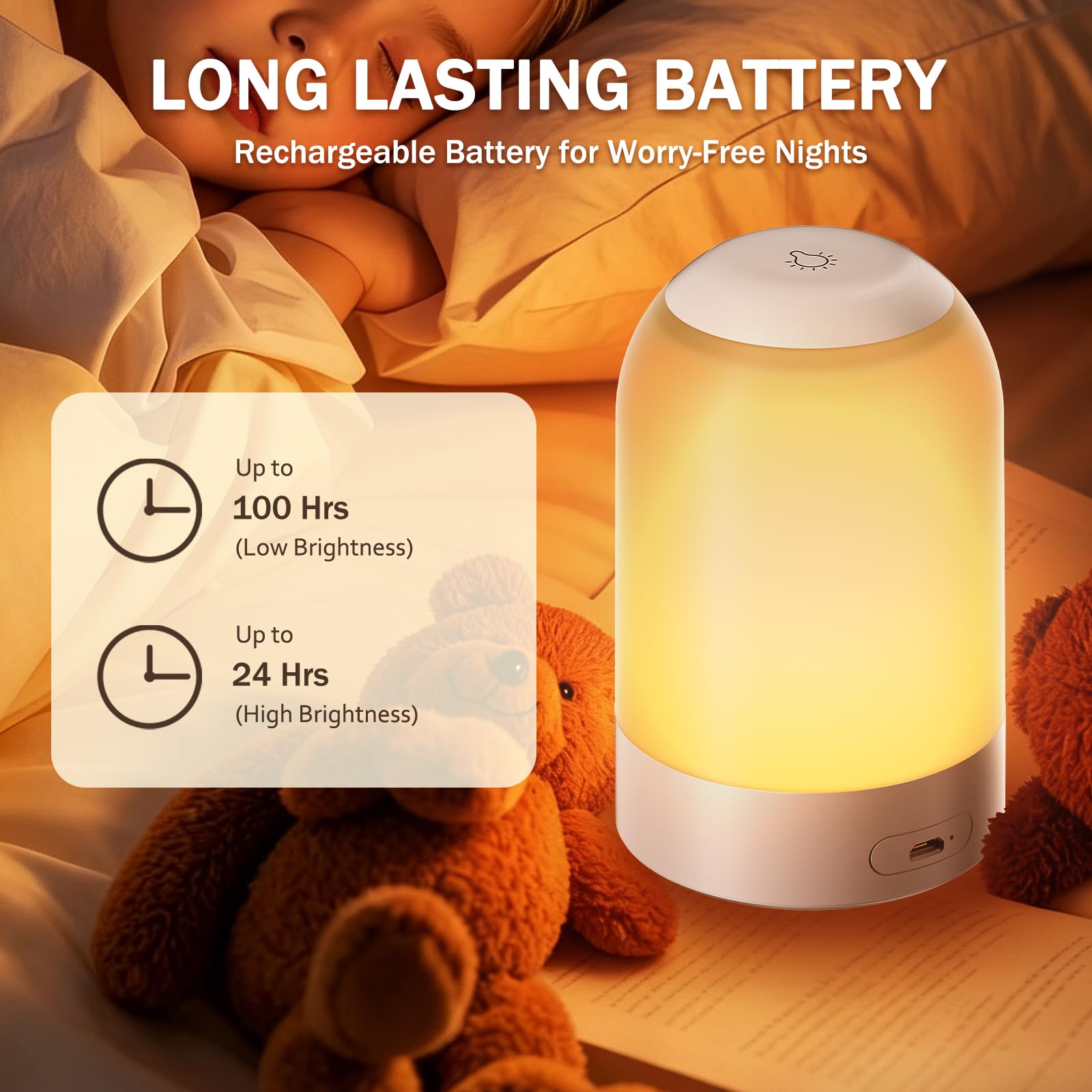 G Keni night light with touch control and memory function