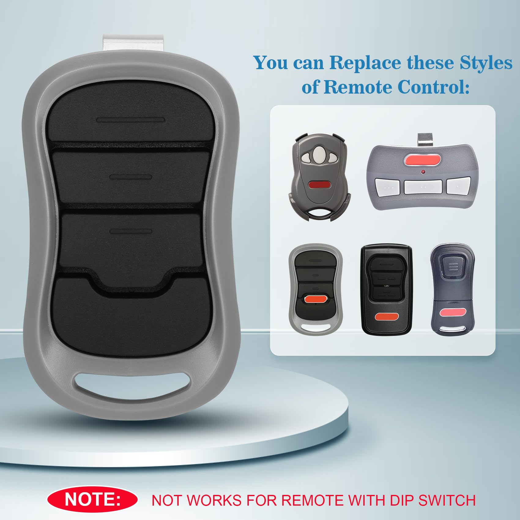 O3T-A and O3T-BX Genie remote with 315/390MHz