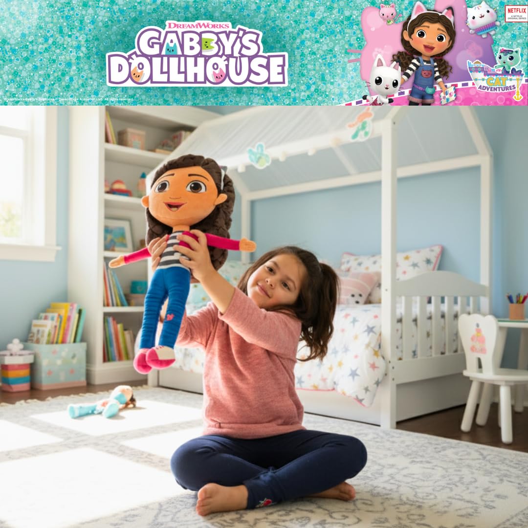 Officially licensed Gabby's Dollhouse pillow for home or travel