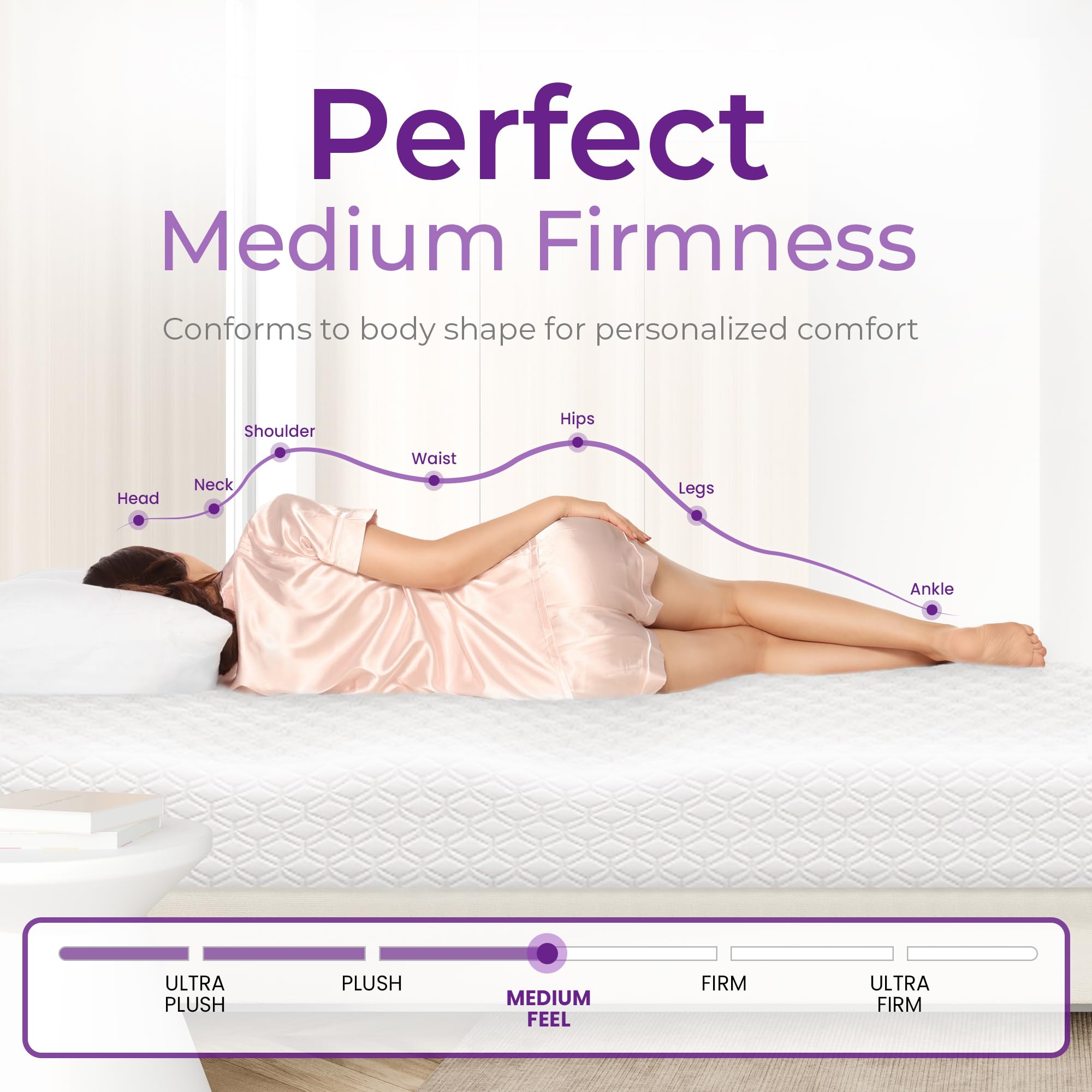 All season cooling gel memory foam mattress by GAESTE