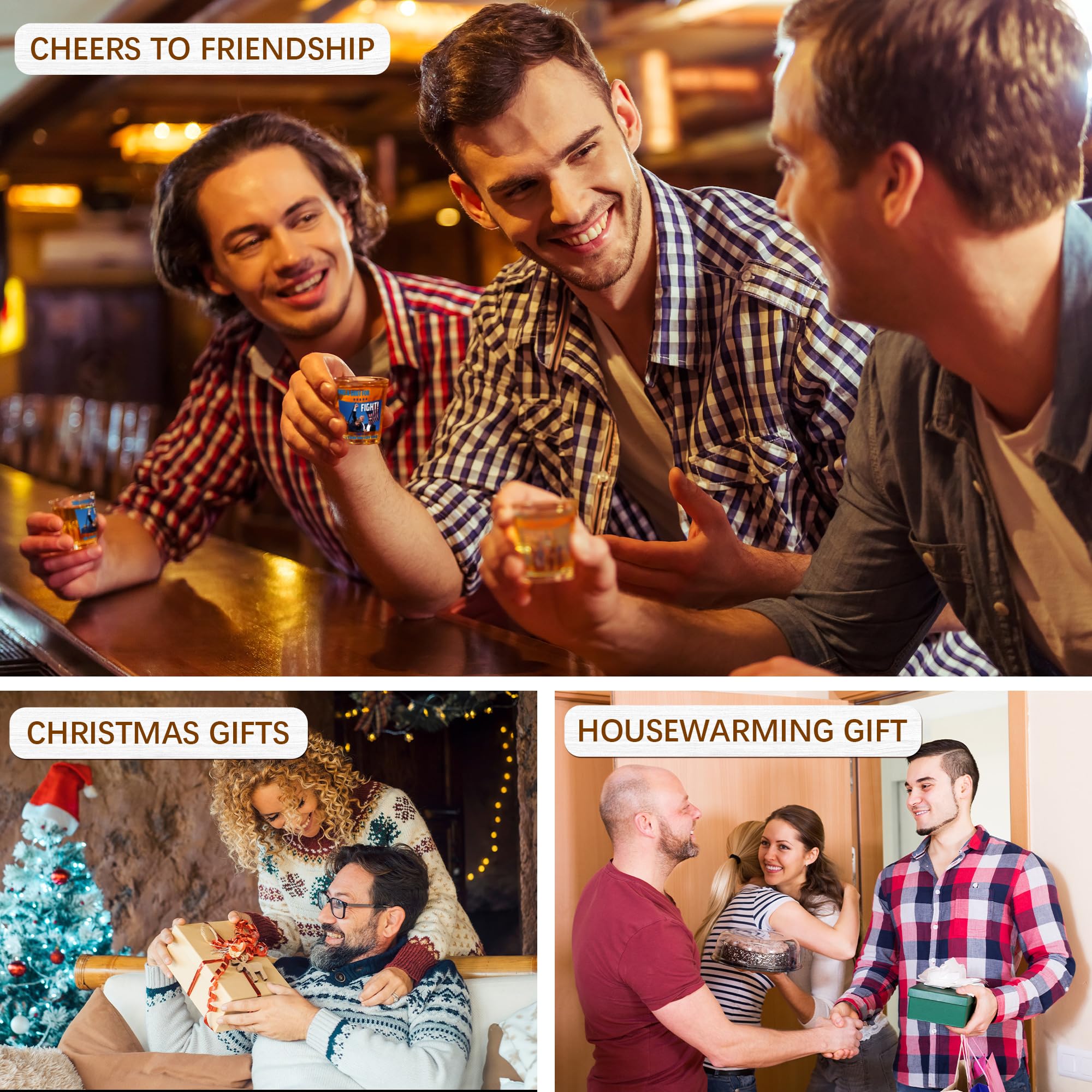 Gag gift shot glass for birthdays and holidays