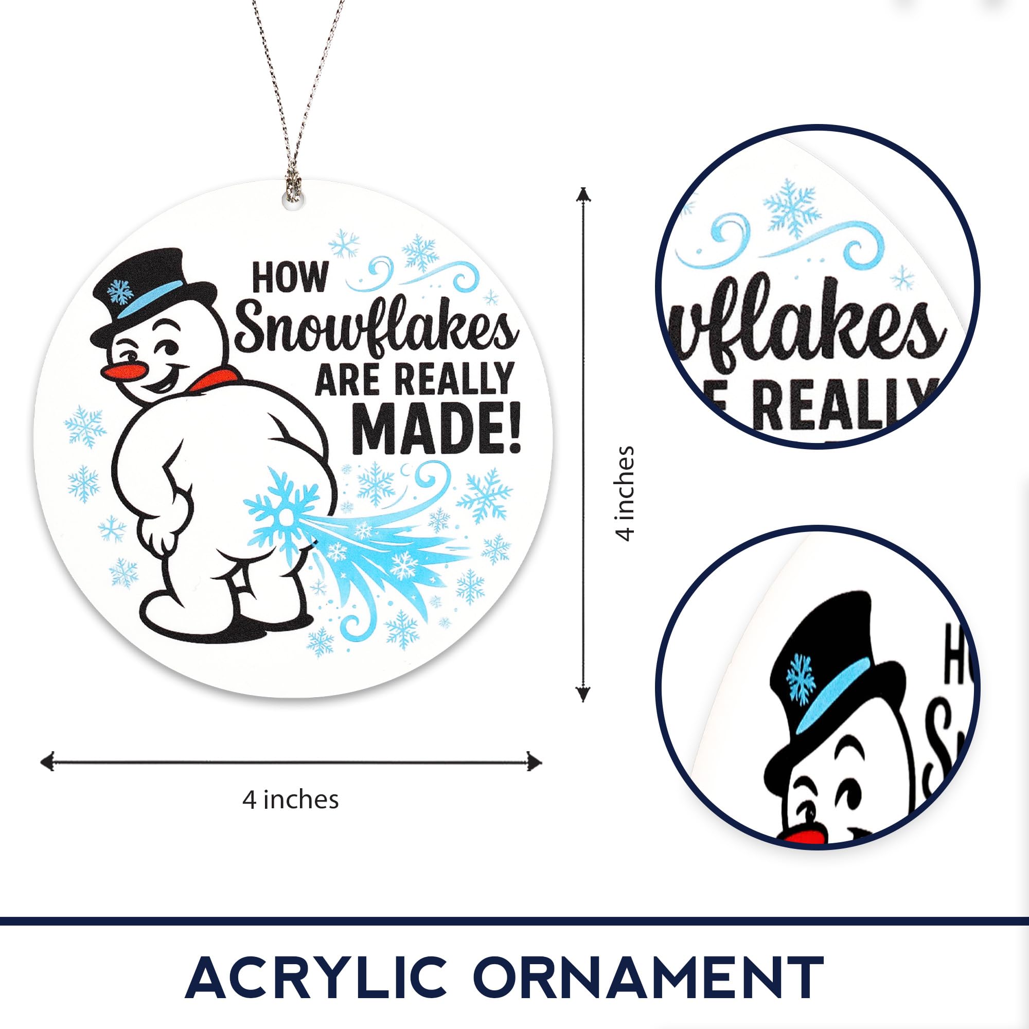 Suncatcher effect window snowman ornament display