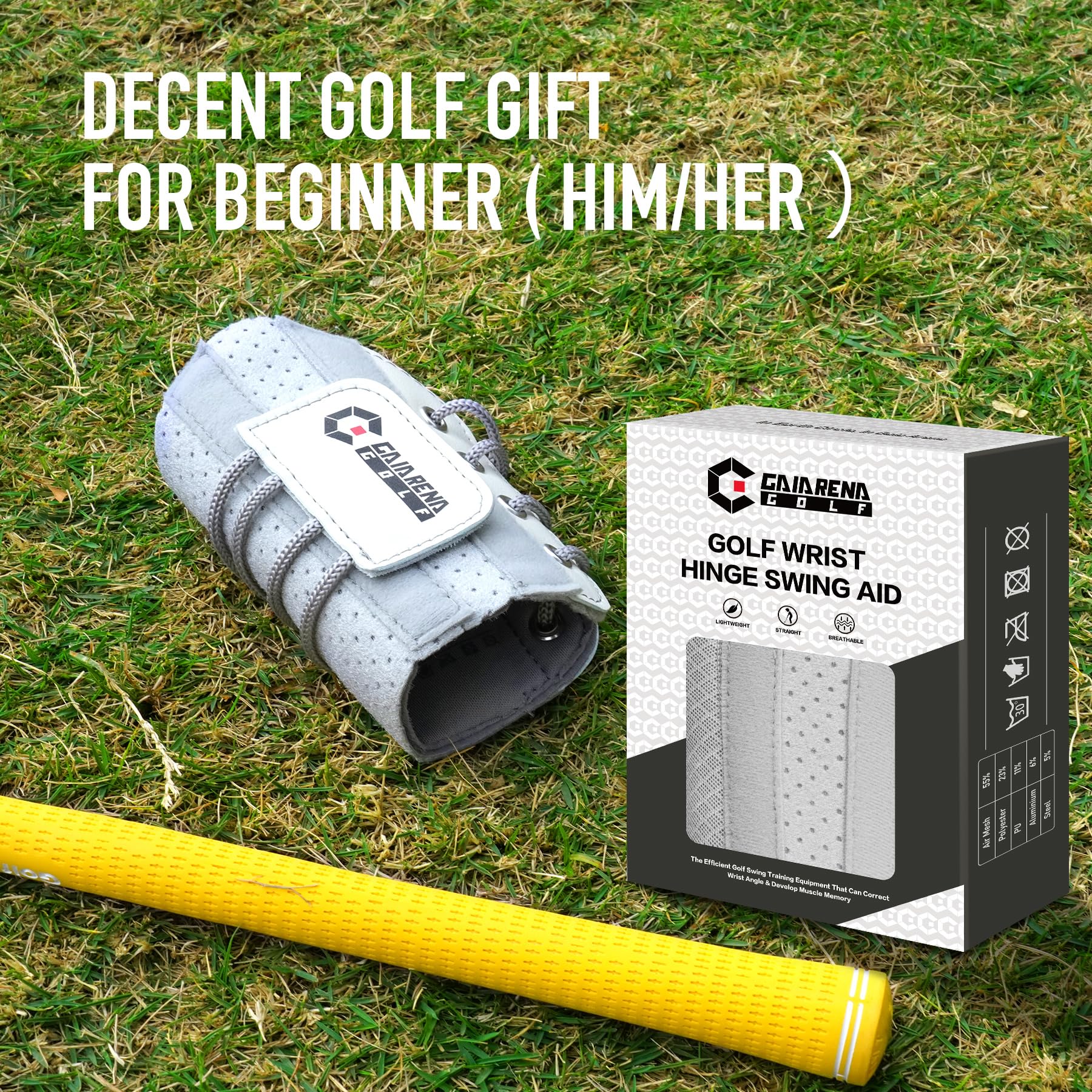 GAIARENA wrist hinge brace for right handed golfers