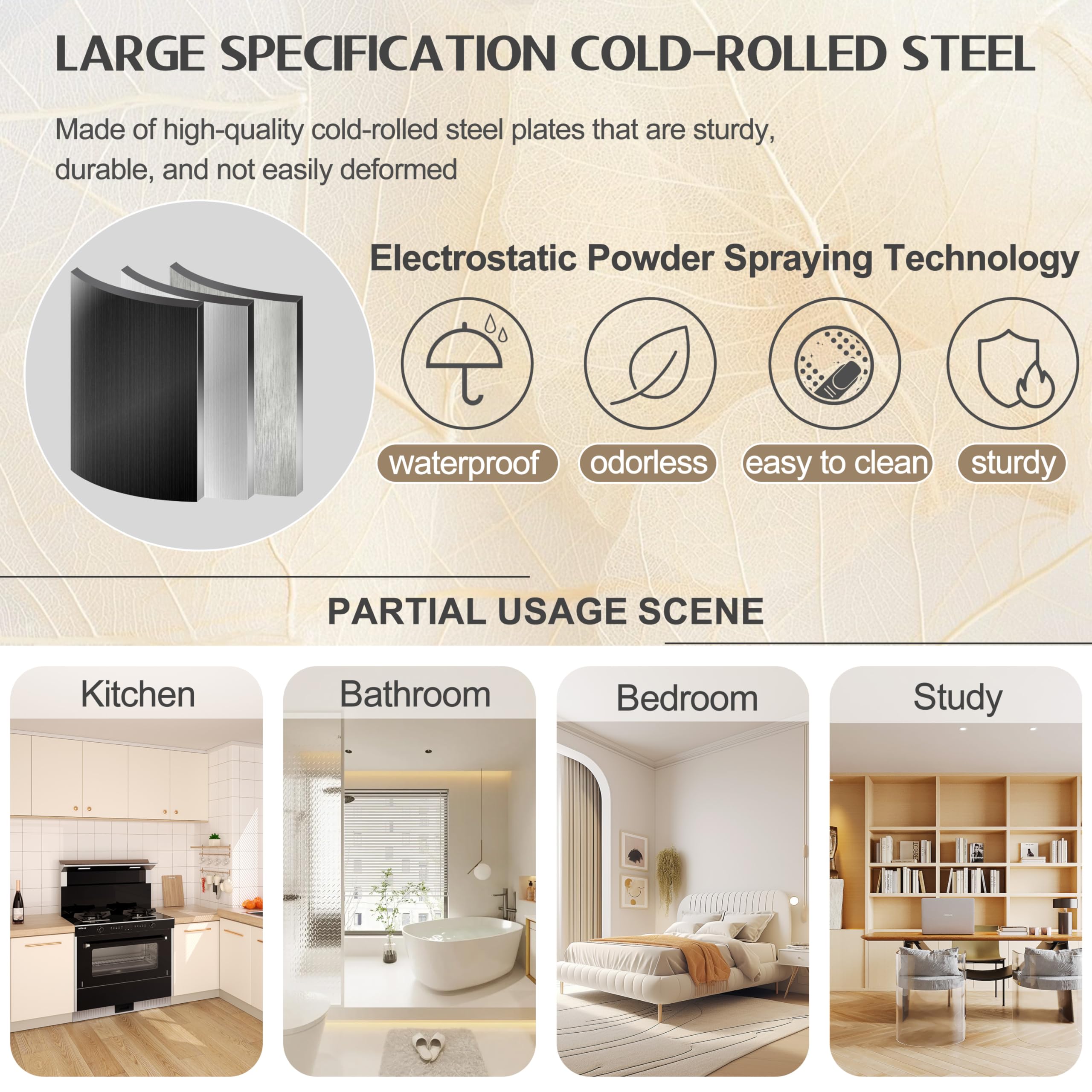 Wing doors opened to 180 degrees on GAIOUS cabinet