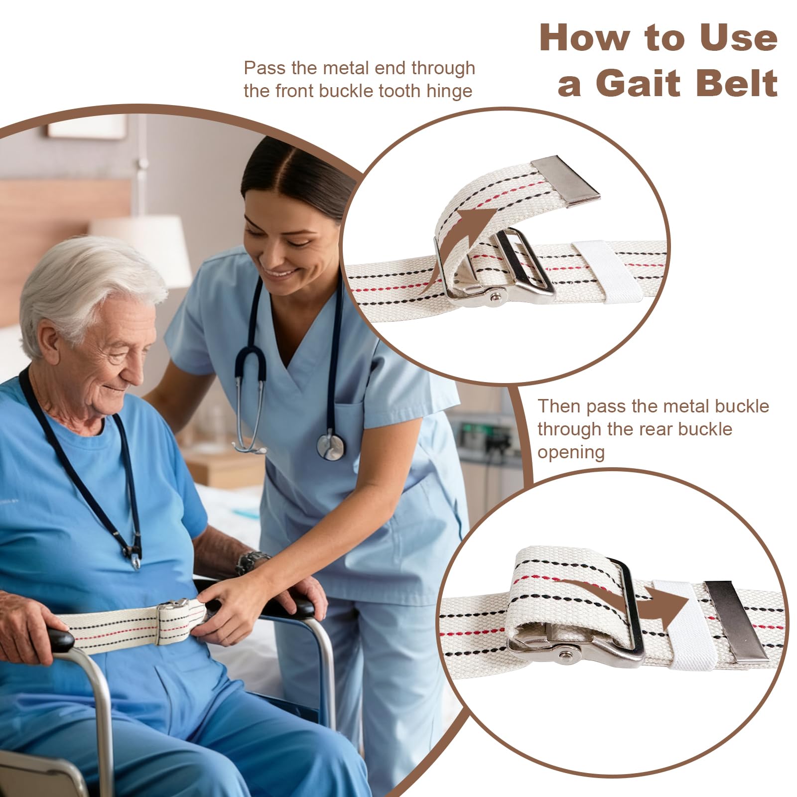 Hospital and rehab use gait belt