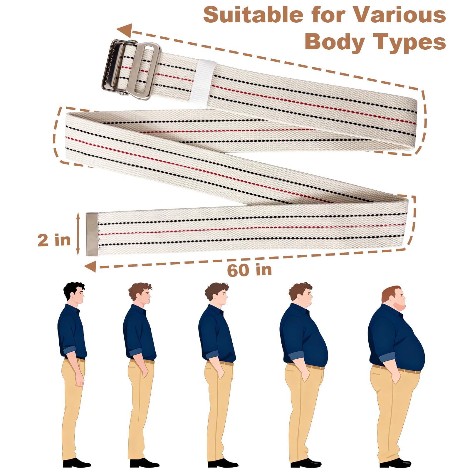60 inch transfer belt for elderly use