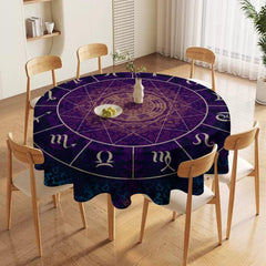 Galaxy Moon Phases design for home dining tablecloth