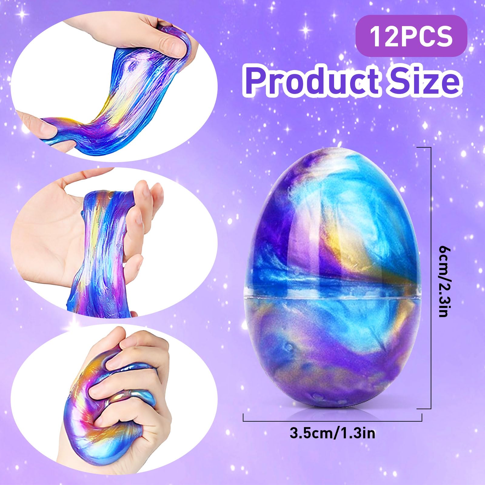 Galaxy Putty Kit product image with blue purple gold eggs