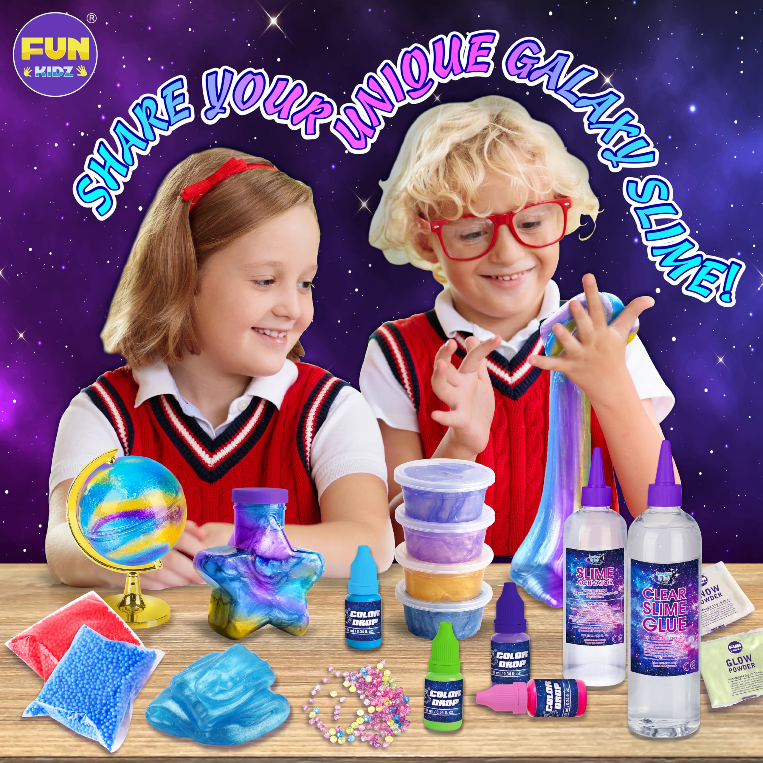 galaxy star shaped bottle display container