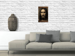 Fade resistant inks on religious canvas artwork