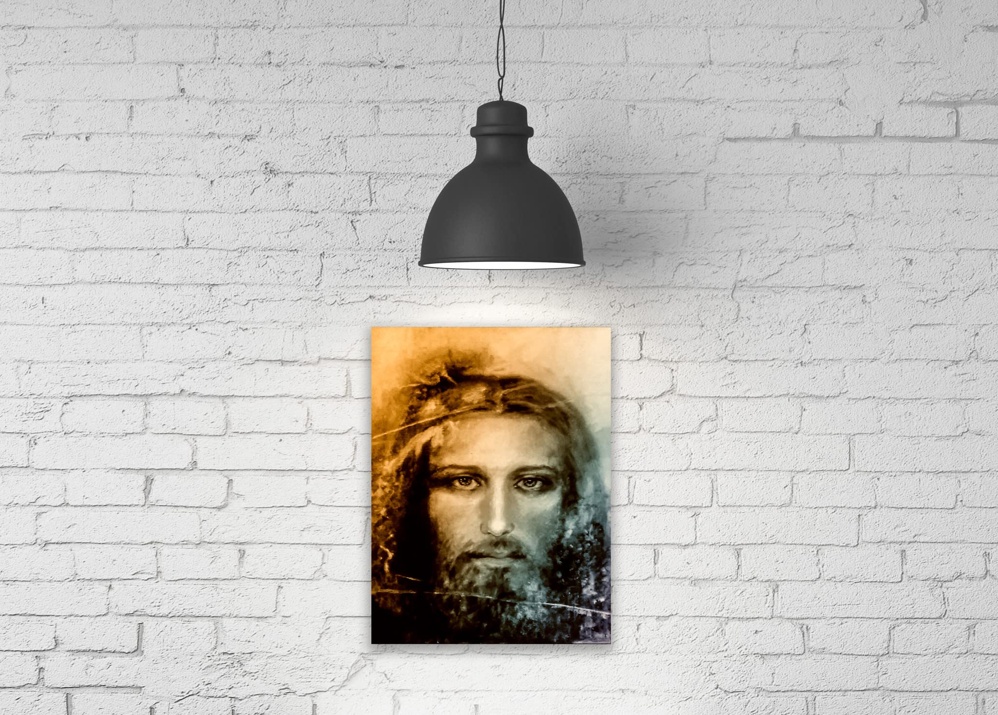 Catholic icon print on canvas wall art