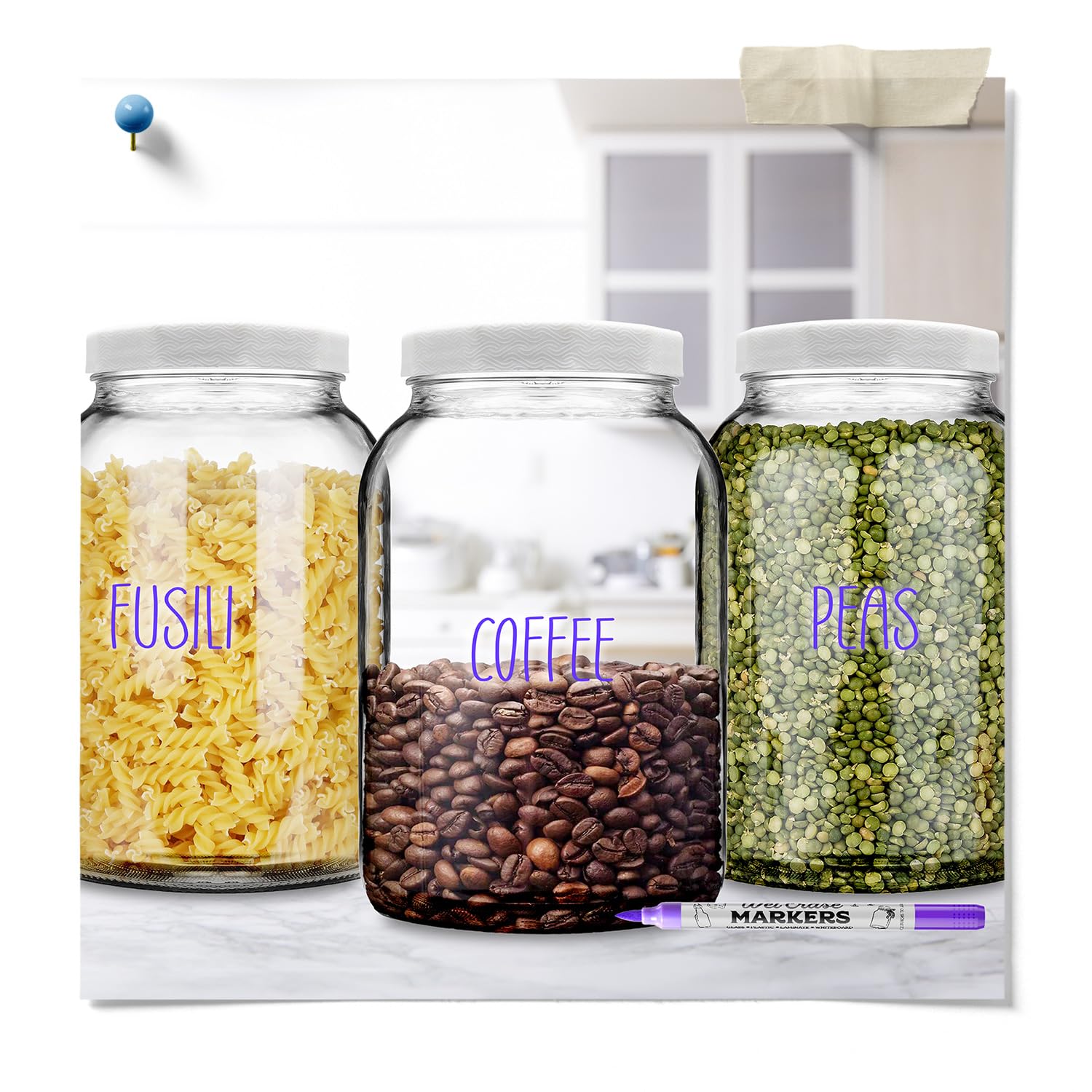 Food safe plastic lid for gallon jars