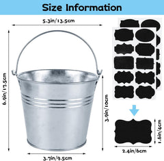 small galvanized metal bucket centerpieces for weddings