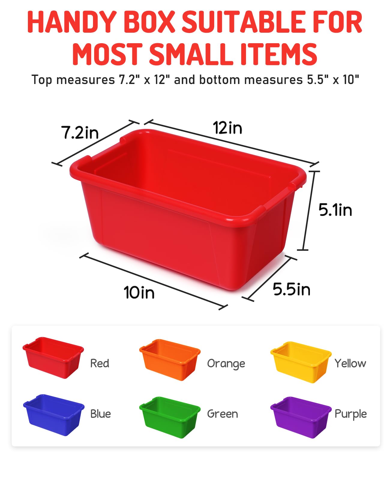 Opaque bin in bright rainbow color by GAMENOTE