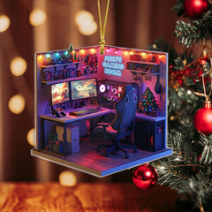 Giftable gamer ornament for Christmas tree decor