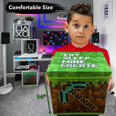 Gaming Pixelated 14 inch Storage Box artwork