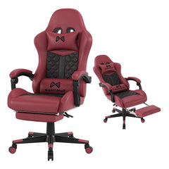 Gamtimer gaming chair front view with ergonomic backrest
