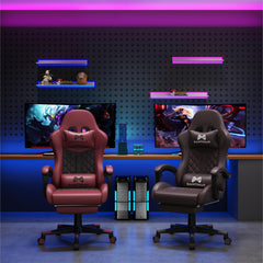 Gamtimer gaming chair with footrest extended