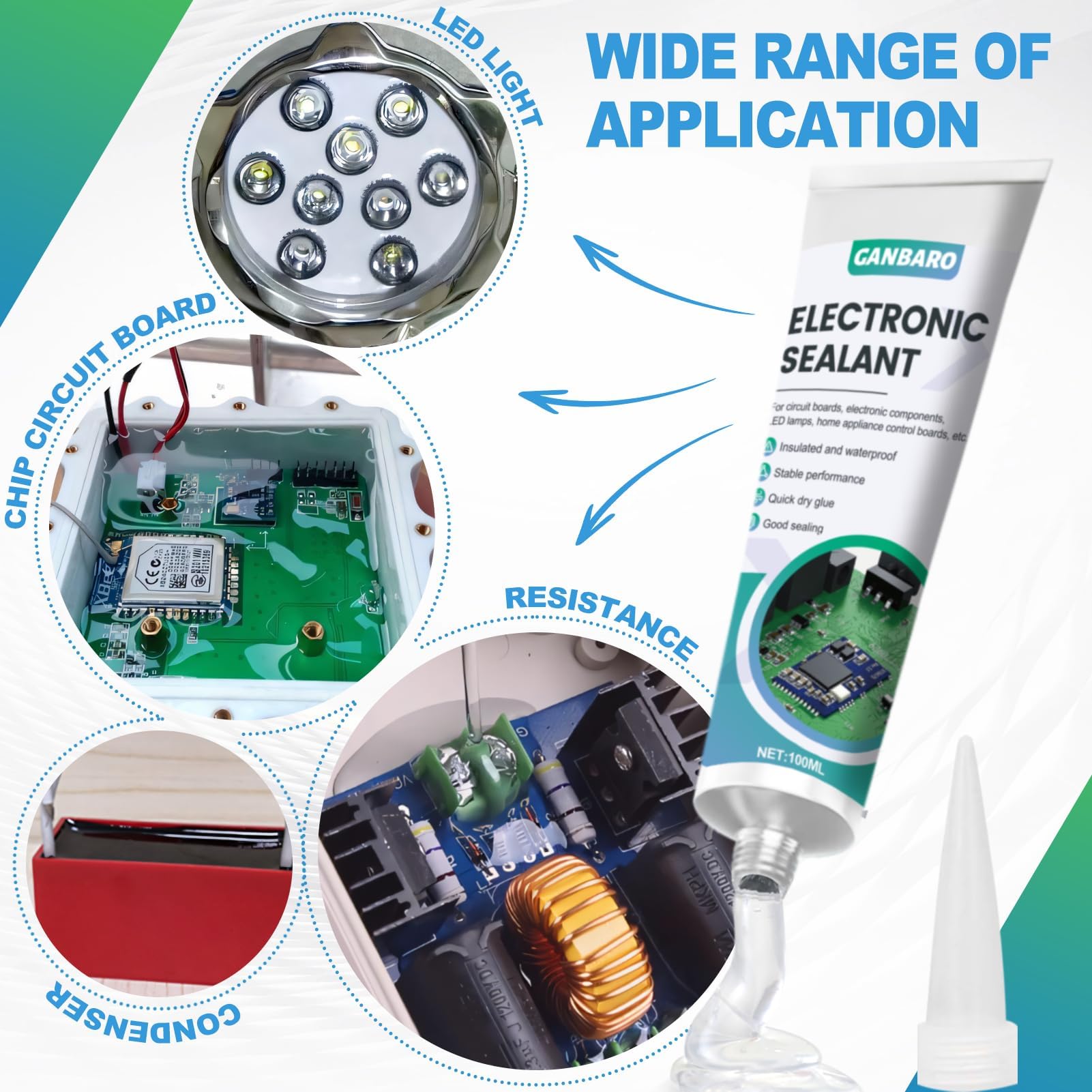 Transparent insulating silicone sealant for circuit boards