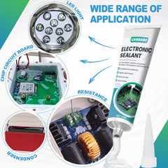 Transparent insulating silicone sealant for circuit boards