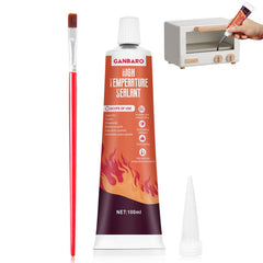 Ganbaro 482°F high temp silicone sealant 100 ml black tube