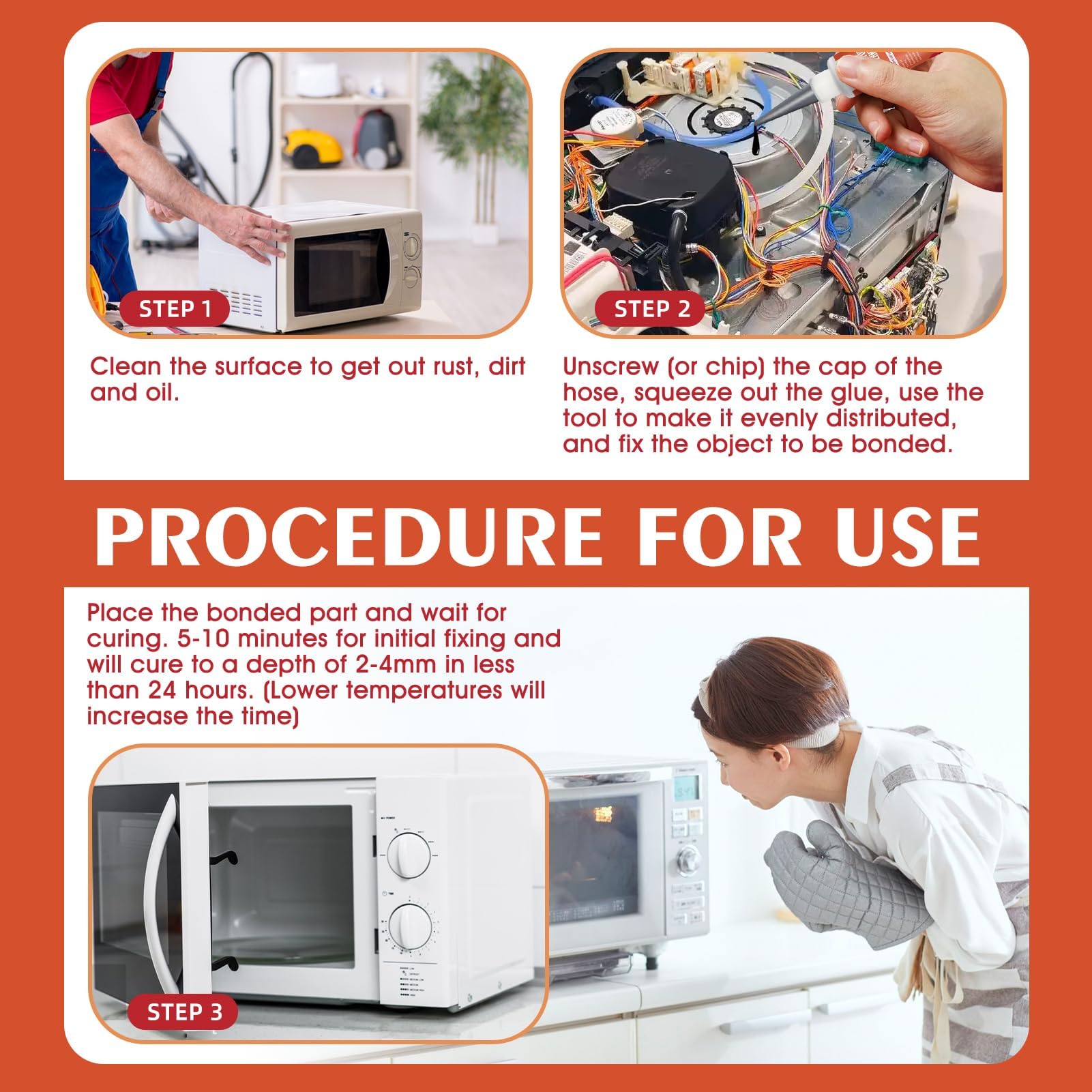Suitable for induction cooktops microwave ovens and hardware glass panels