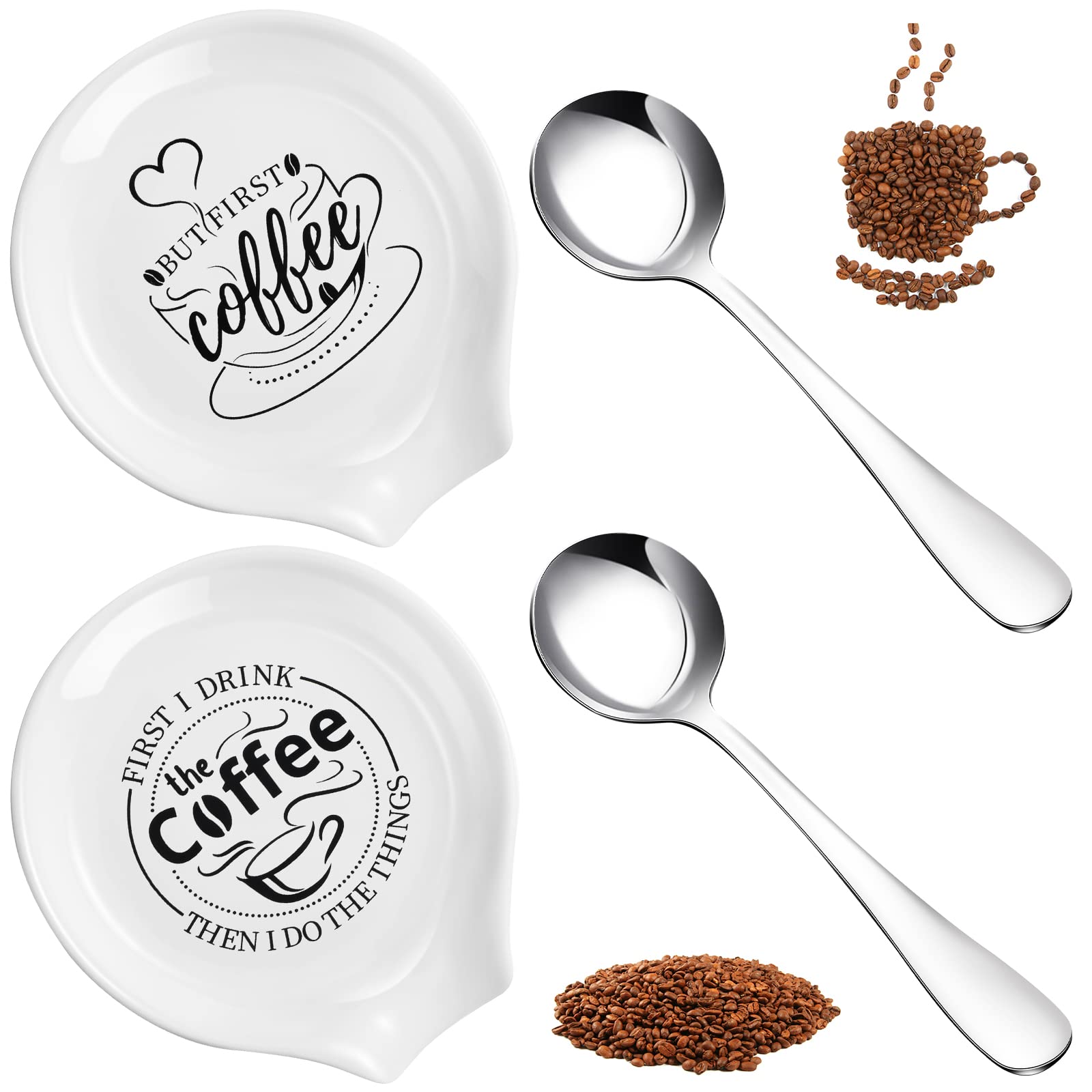 Gandeer spoon rest and spoon set two rests two spoons