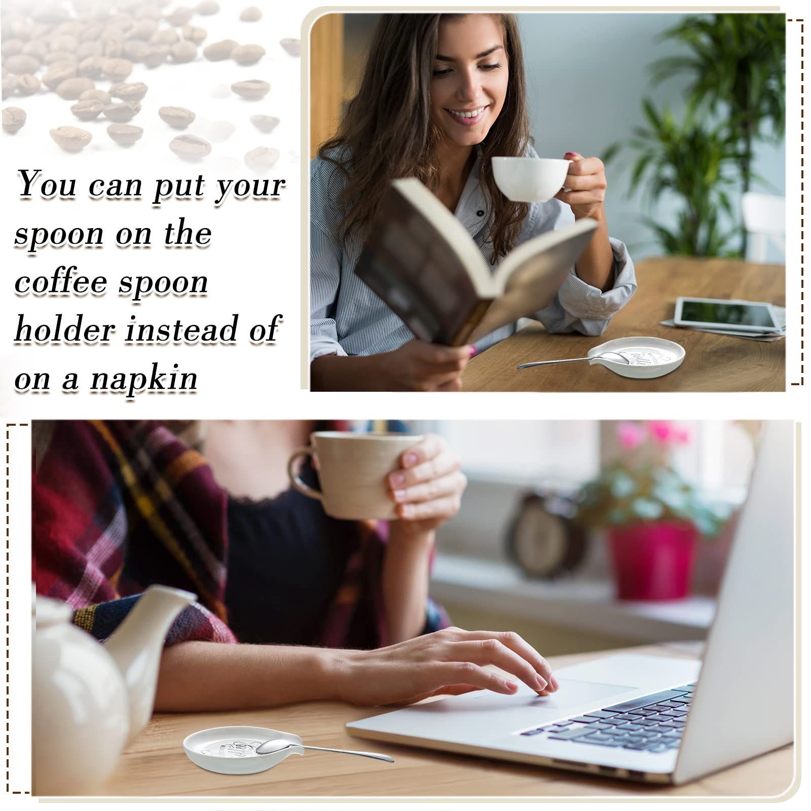 Gandeer kitchen accessories spoon rest set for coffee lovers