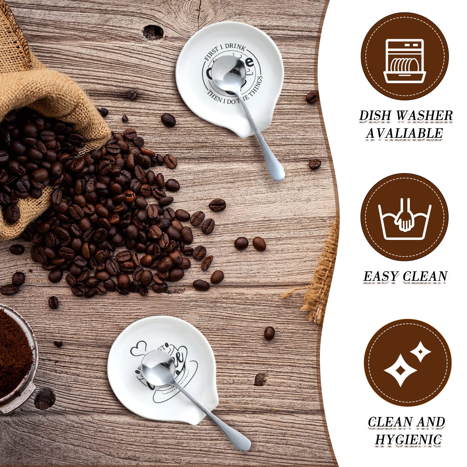 Gandeer coffee station spoon rest set for kitchen decor
