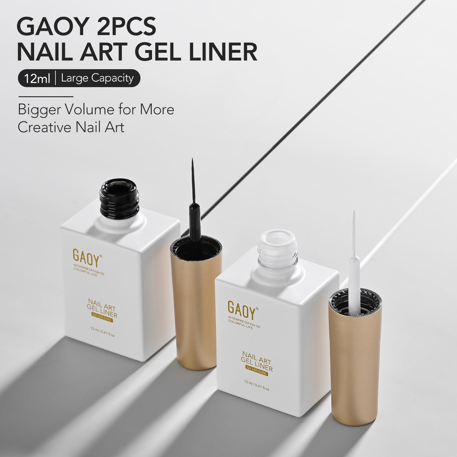 GAOY home nail art kit with gel polish and brush