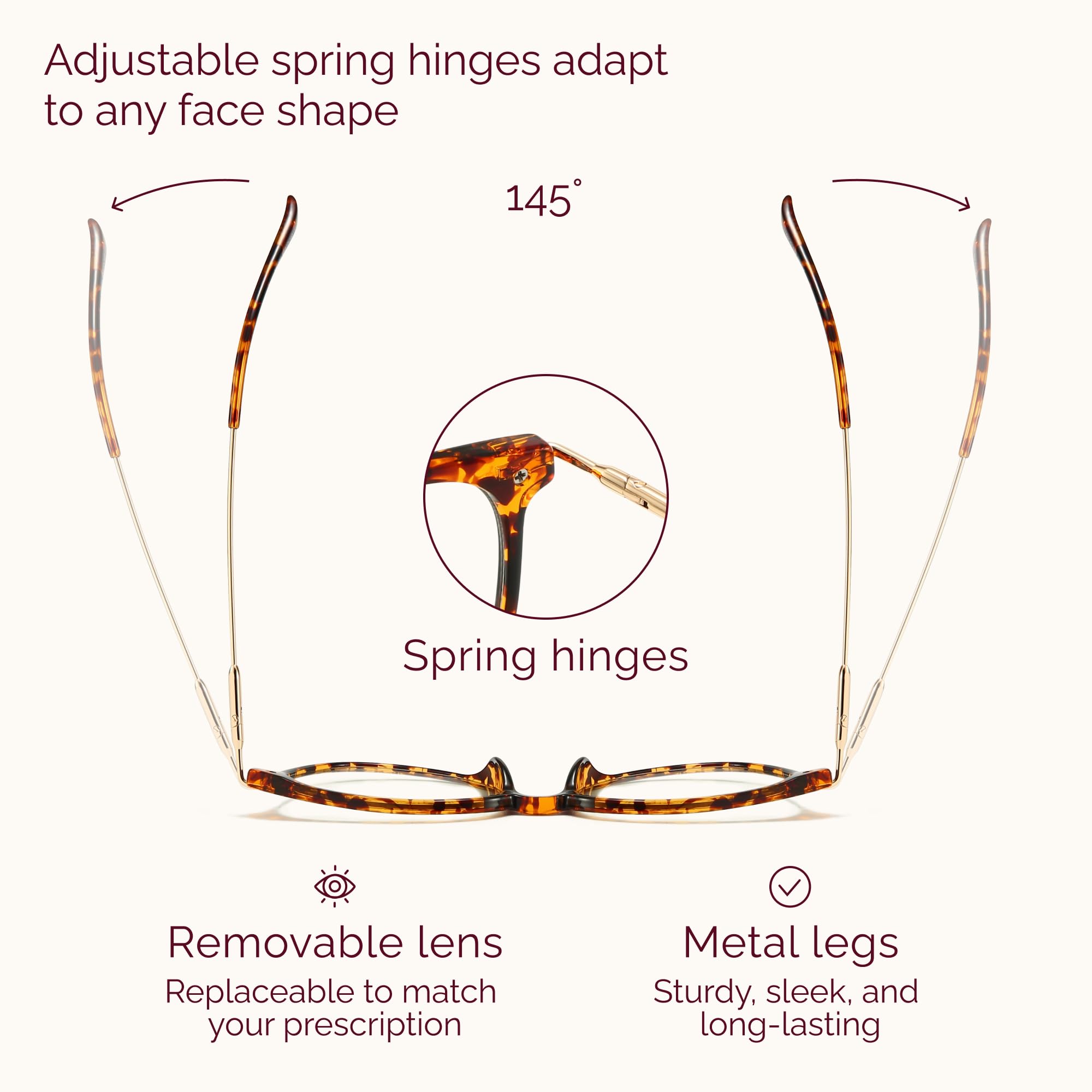 Gaoye flexible spring hinge expands up to 15 degrees