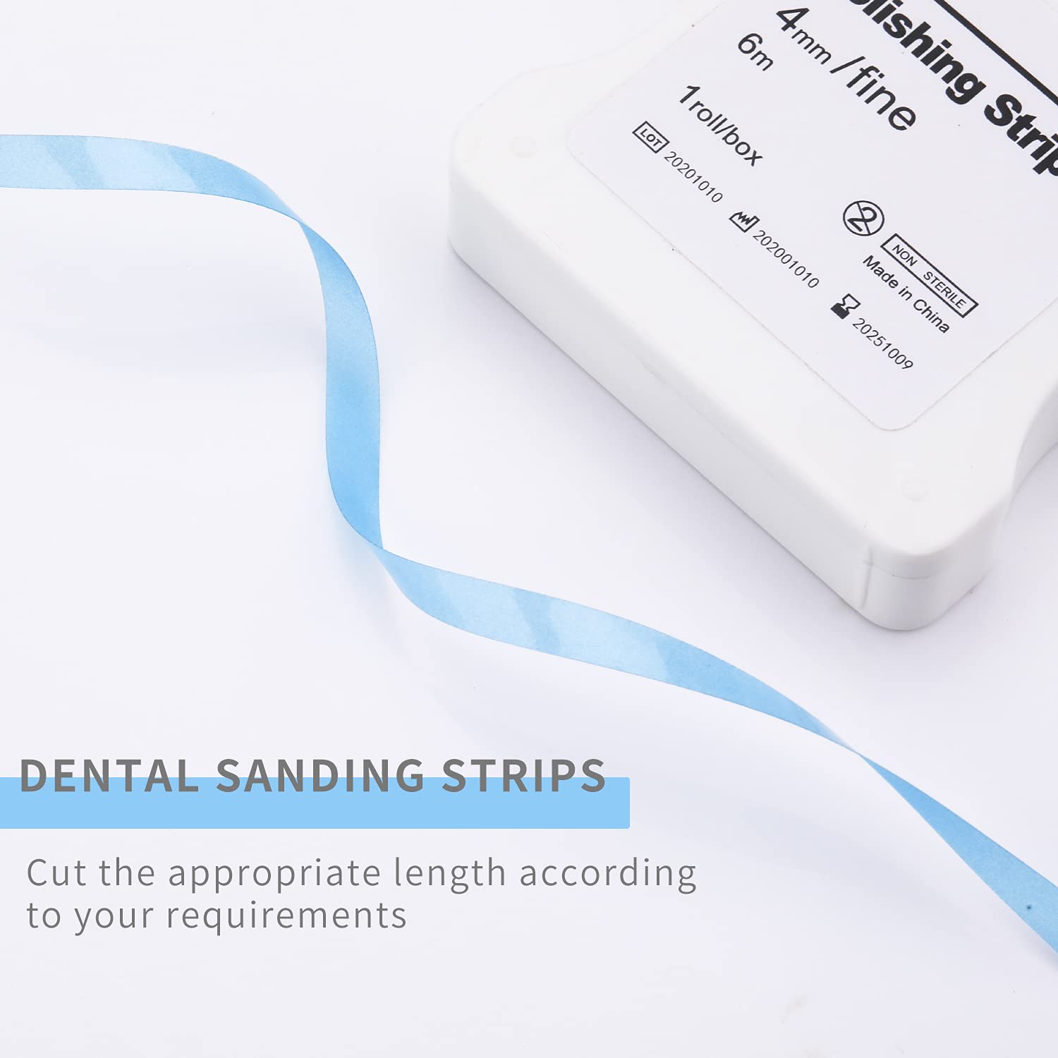 Adjacent tooth shaping using dental finishing strip 4mm x 6M