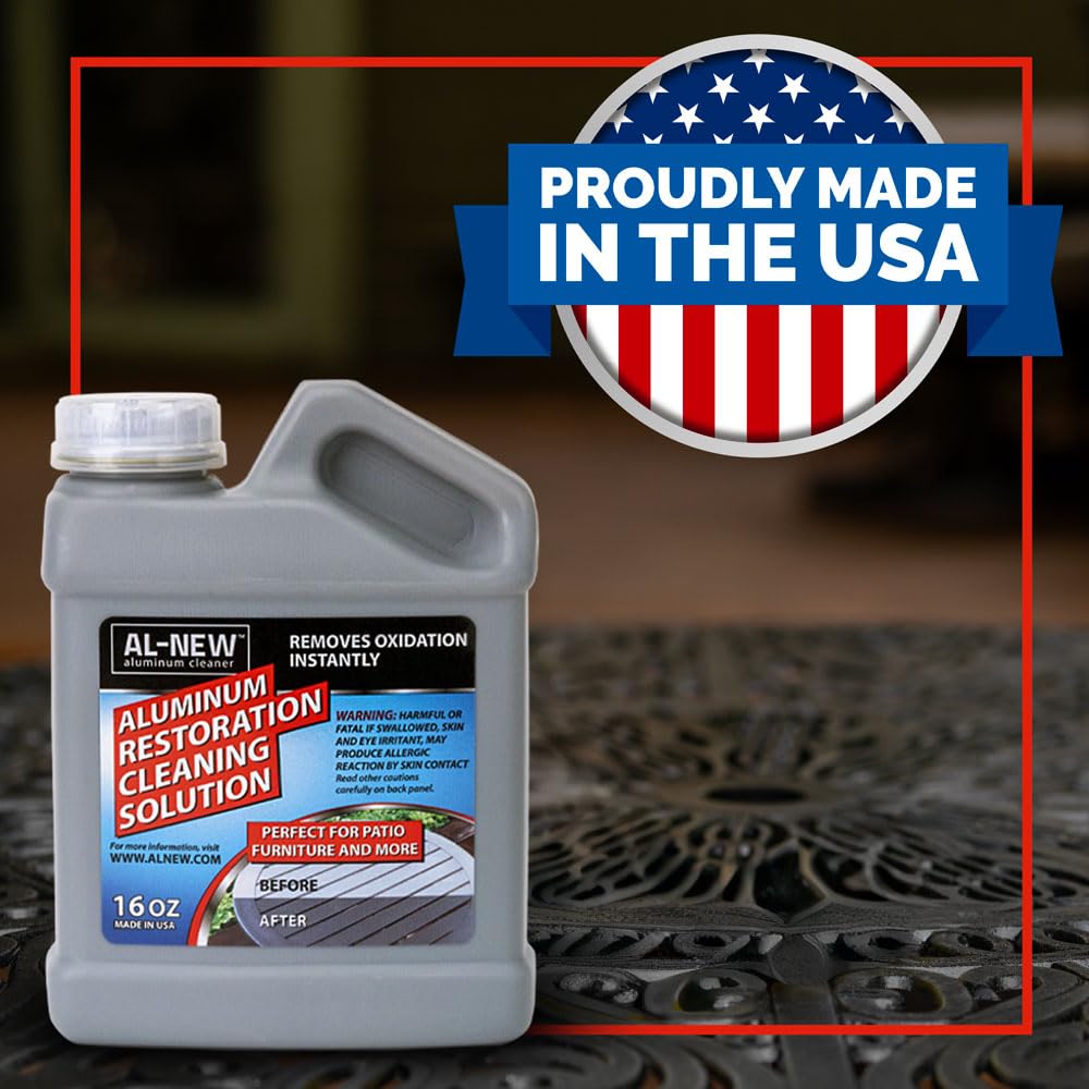 Outdoor metal surfaces restoration using AL-NEW solution