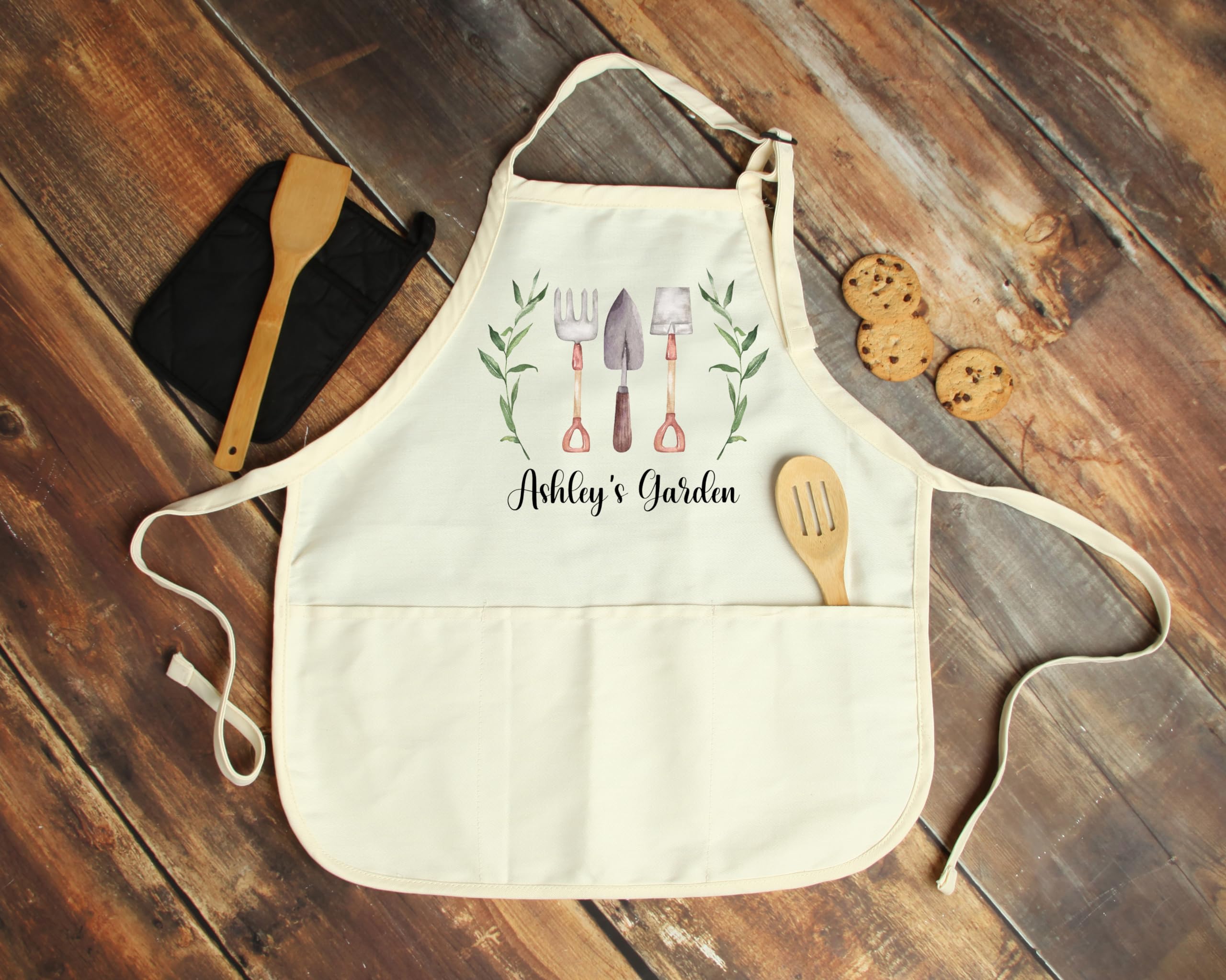 Durable fabric garden apron for men and women