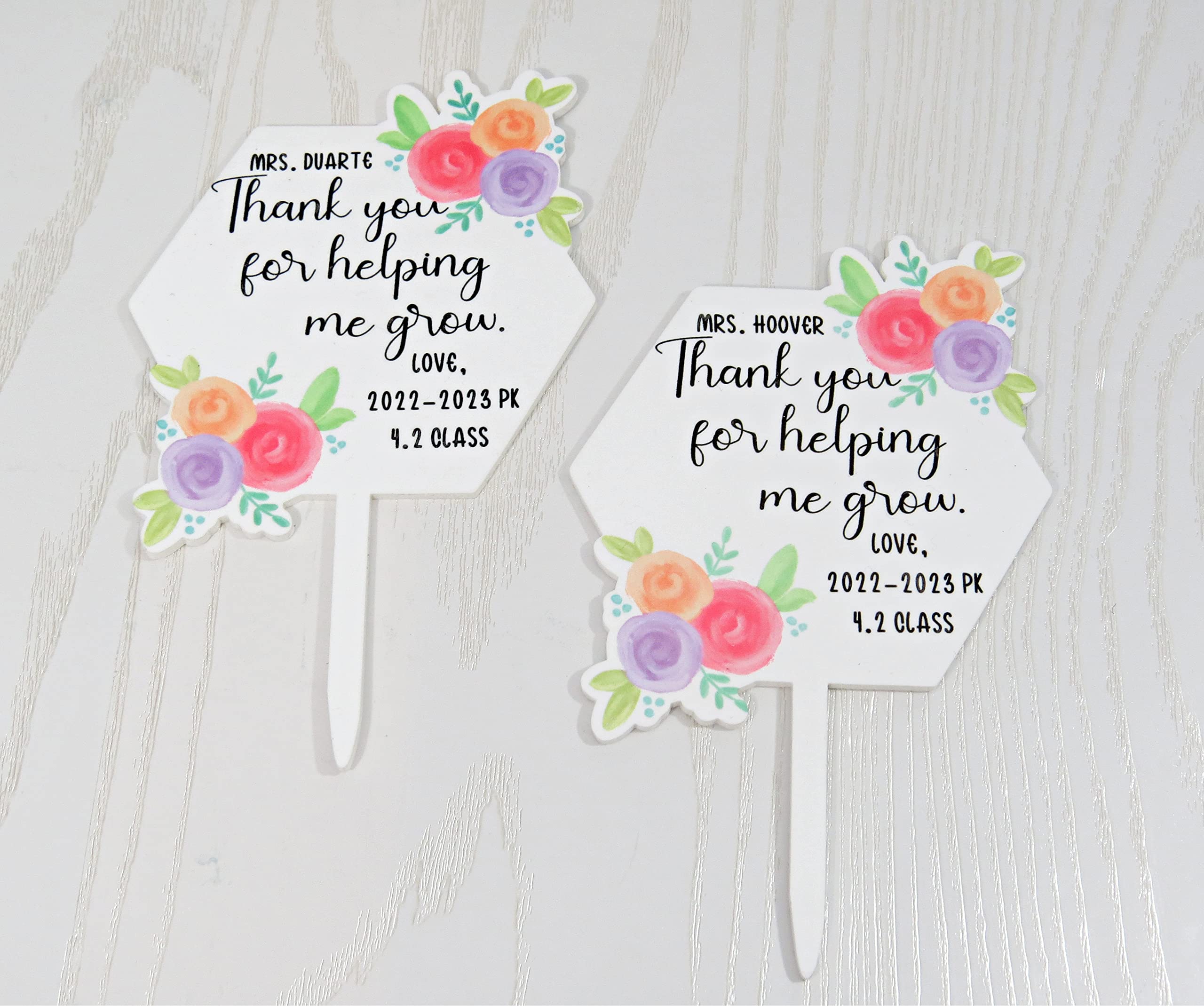 Garden Keepsake Sign from Student for indoor outdoor pots