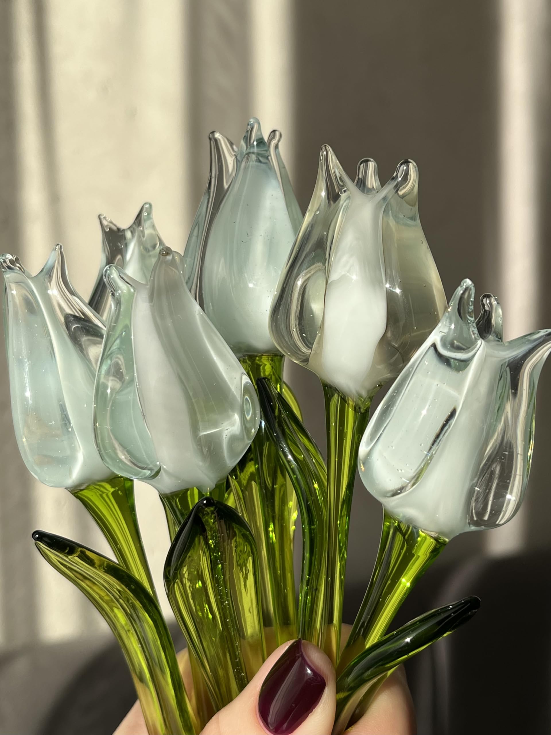 Garden miniature decor tulip statue