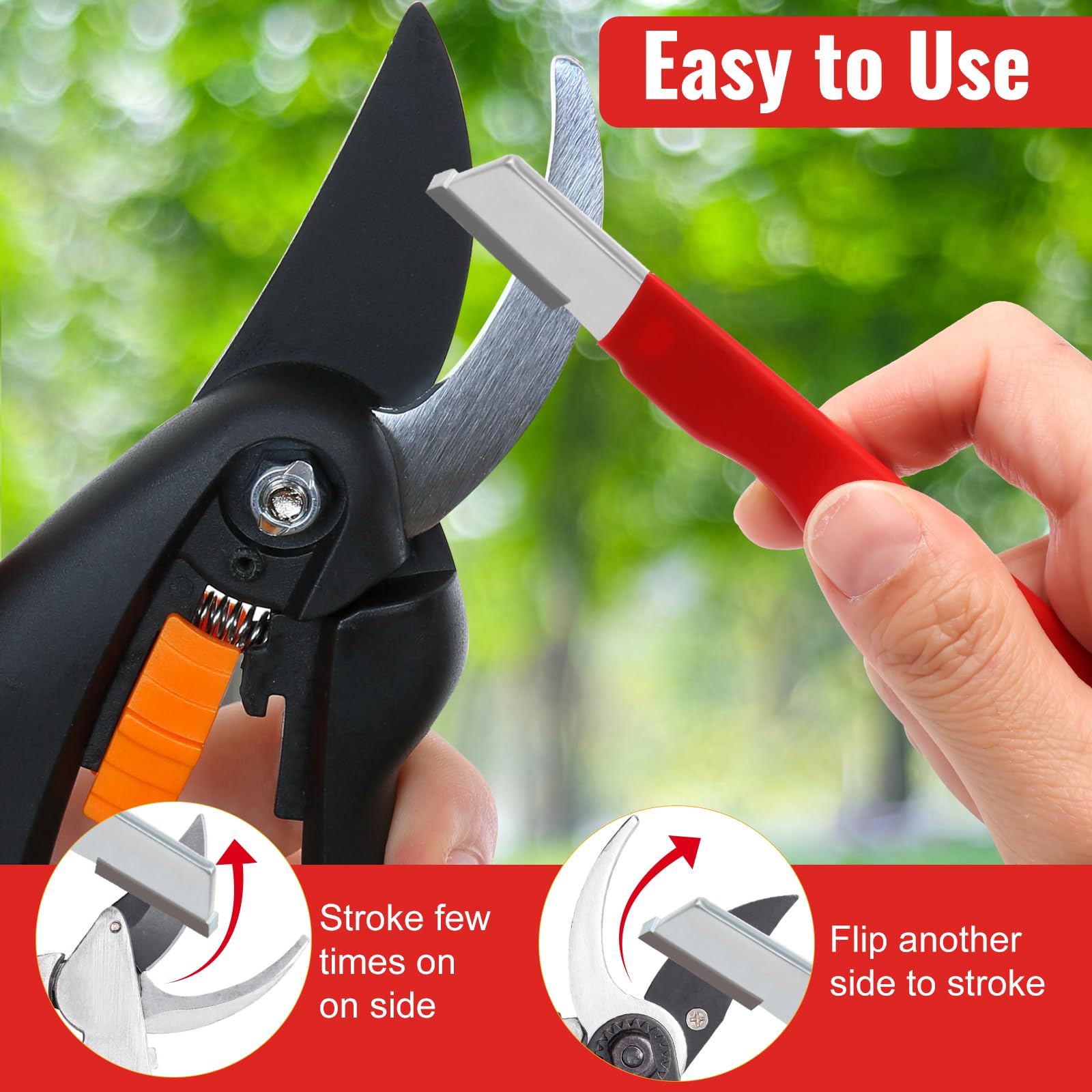 Compact 12.1 cm length sharpener Anglekai 3pcs