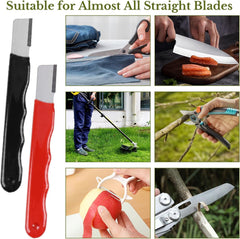 rust cleaning function shown with blade edge restoration