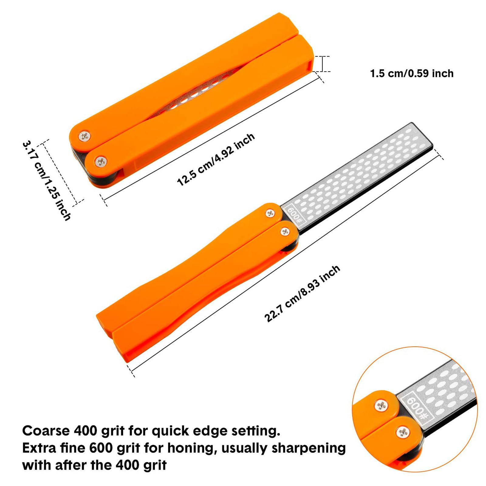 Garden tools sharpener two pack in box