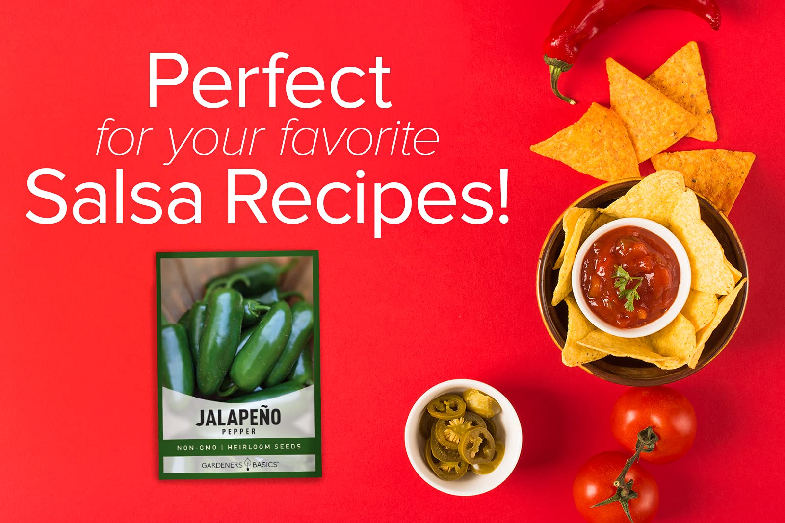 Non-GMO jalapeno seeds open-pollinated Gardeners Basics