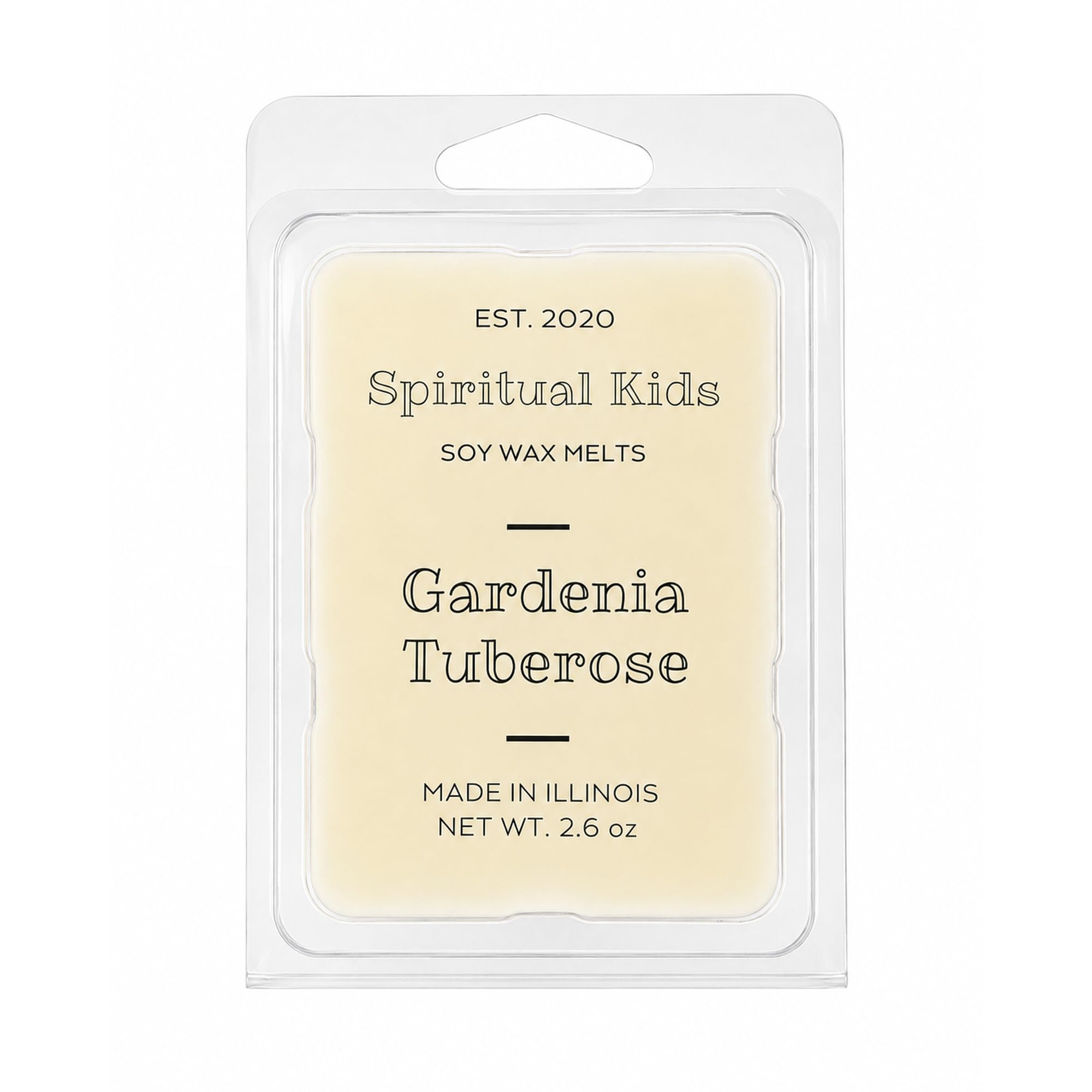 Floral wax melts Gardenia Tuberose handcrafted in 1 pack of 6 cubes