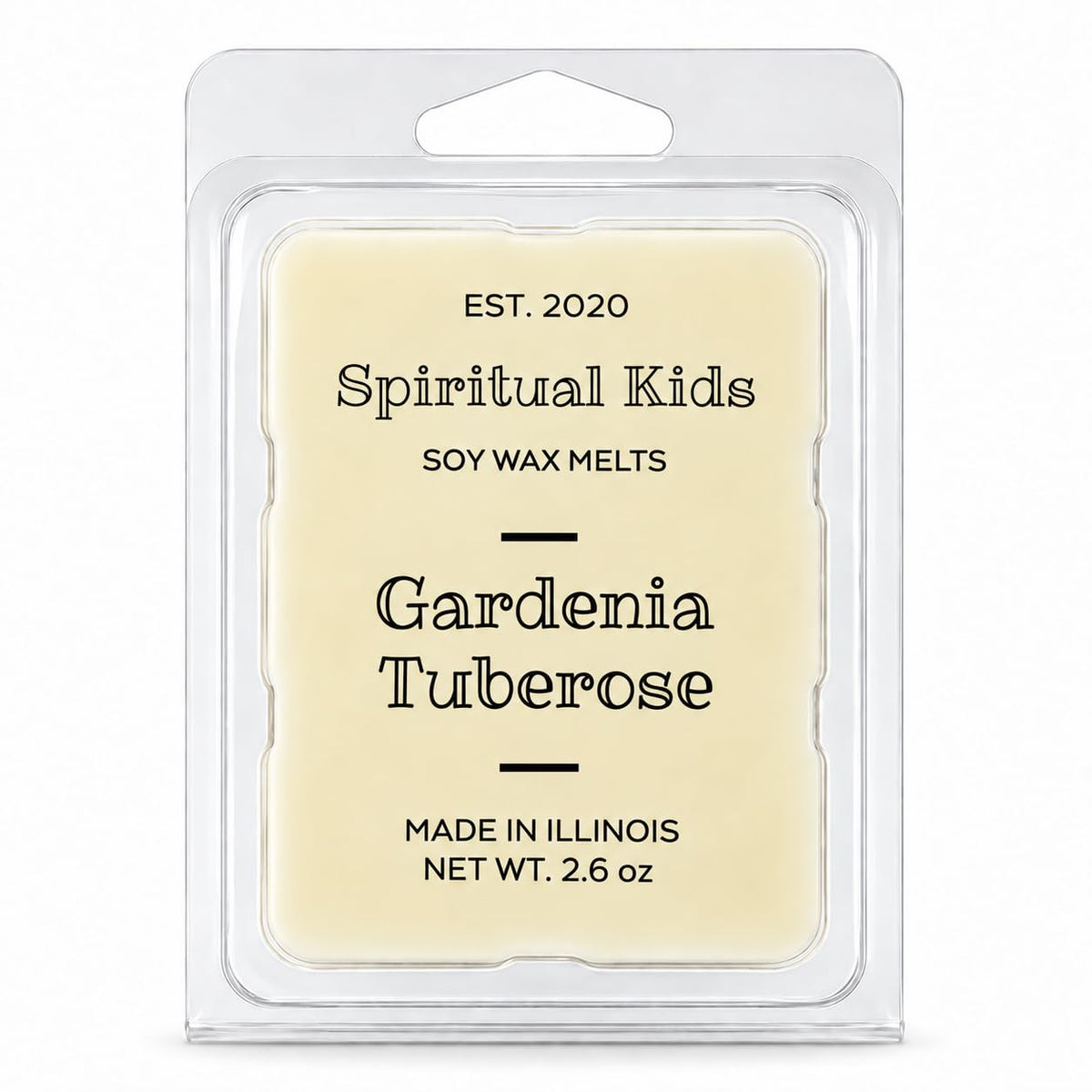Gardenia Tuberose all natural soy wax melts 2.6oz pack with 6 cubes