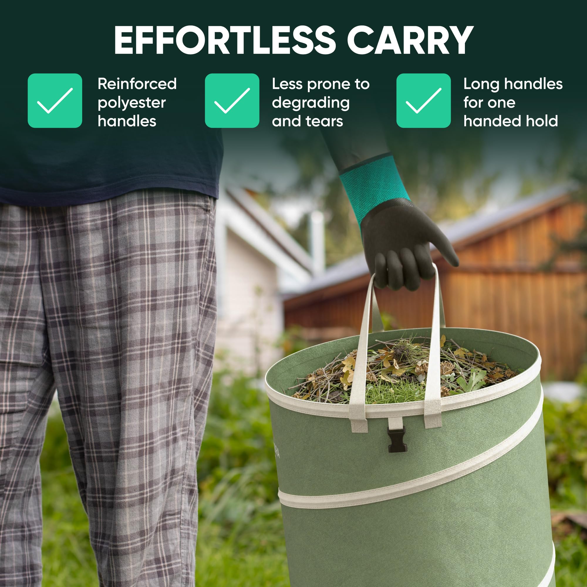 Trash can made from 600D Oxford fabric water resistant