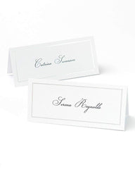 Gartner Studios Platinum Foil Border Printable Place Cards 48 count white cards with platinum borders